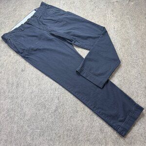Polo Ralph Lauren Pants Men 36 x 30 Blue Stretch Straight Fit Chinos